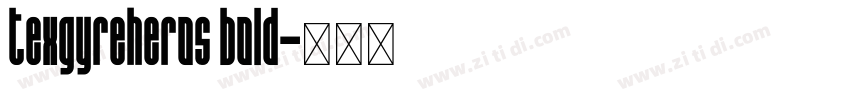 texgyreheros bold字体转换